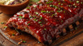 Peach BBQ Pork Ribs